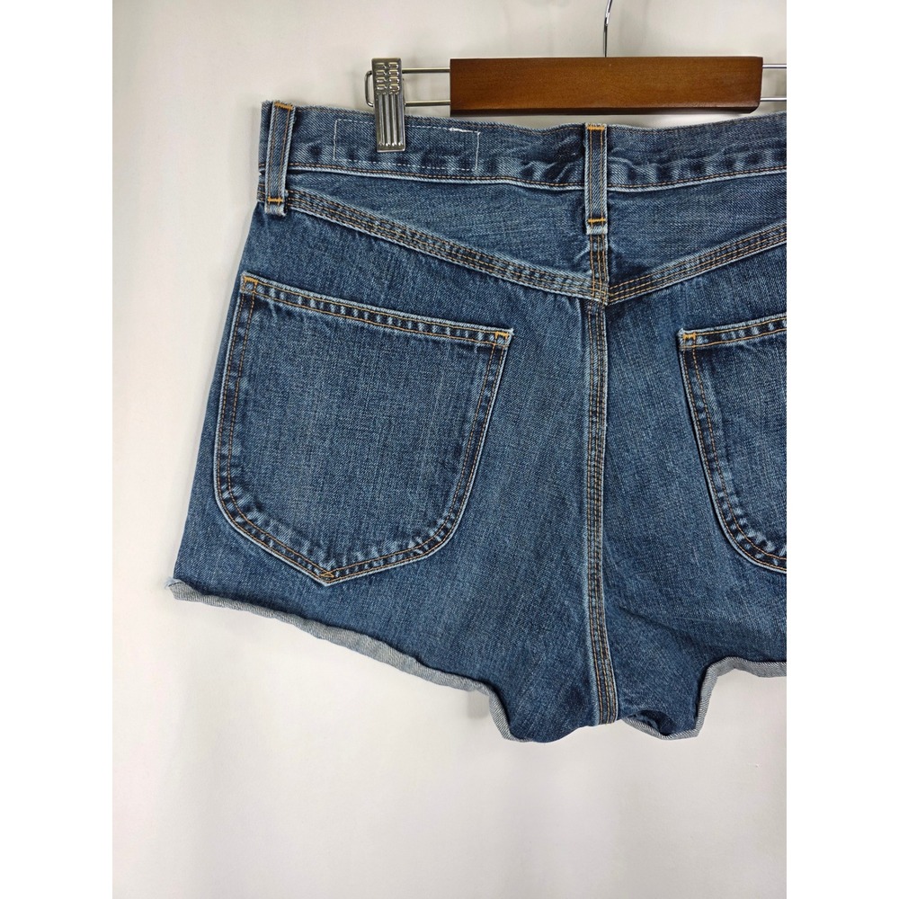 Rag & Bone Denim Shorts Womens 30 Blue Cotton Cutoff High Rise Cha Cha Room Boho - Picture 8 of 12